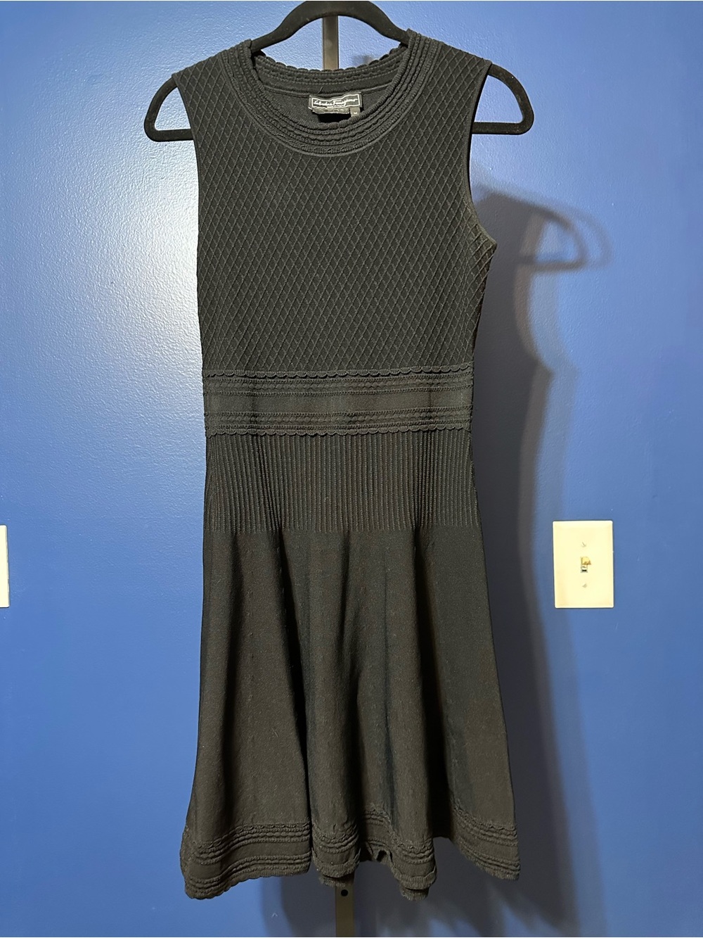 Salvatore Ferragamo Black Viscose Knit Dress